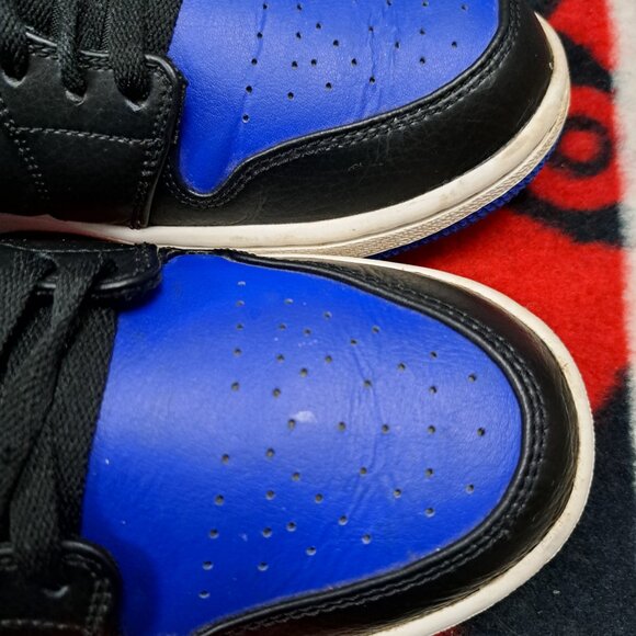 %SIZE 9.5 MEN NIKE JORDAN 1 MID ROYAL 554724-068 AJ18 main image 7